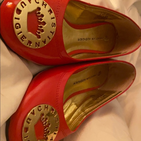 Christian Audiger brand new red loafers.  Size 6. - Picture 5 of 5
